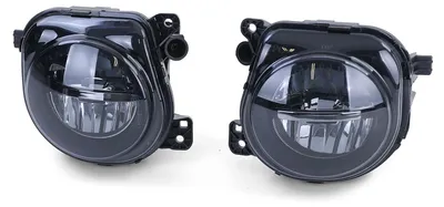 Productafbeelding van LED-mistlampen, zwart, links/rechts, voor BMW 5-serie F10 F11 F07, modeljaren 2013-2017