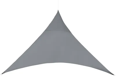 Zdjęcie produktu dla [en.casa] Trójkątny parasol przeciwsłoneczny 400 x 400 x 400 cm, ciemnoszary, z powłokąpoliuretan 160 g/m², ochrona przed promieniowaniem UV, daszek przeciwsłoneczny, zapewniający cień