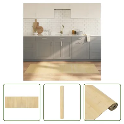 Obrázek produktu pro The Living Store Koberec obdélníkový světlý přírodní 70x200 cm Bamboo