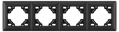 Immagine prodotto di Placca Quadrupla Per Prese Toolight Oste Jnh016-4F Black