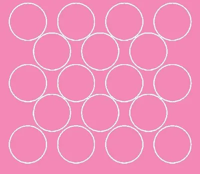 Image de Autocollants ronds, diamètre 10 cm, 18 pièces, rose mat