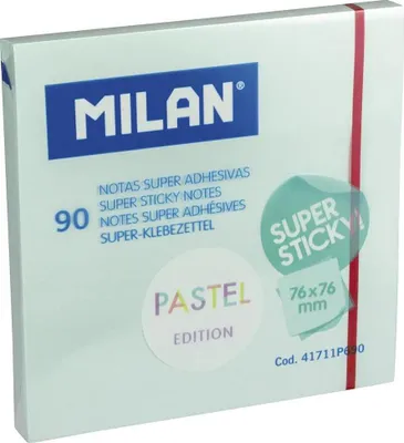 Zdjęcie produktu dla Milan Karteczki samoprzylepne 76 x 76 mm, niebieskie