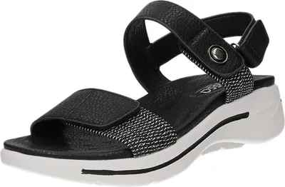 Produktbild von Alyssa Damen-Sandalette Schwarz-Weiß, Farbe:schwarz, EU Größe:38