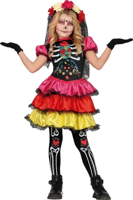Immagine prodotto di Costume da ragazza Guirca Catrina 7-9 anni 7-9 anni