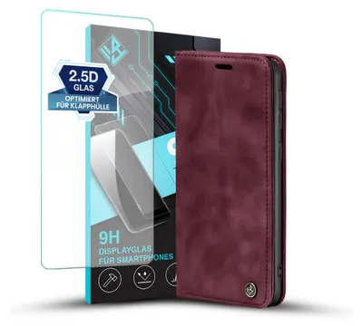 A product shot of a phone case and screen protector.