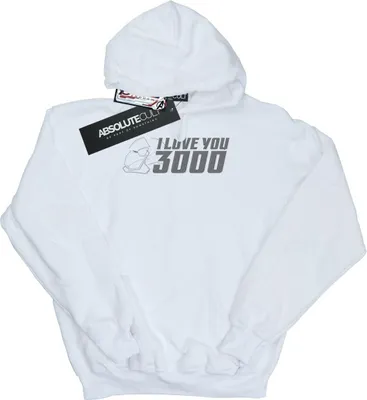 Produktbild von Marvel - "Avengers Endgame I Love You 3000" Kapuzenpullover für Herren BI3064 (M) (Weiß)