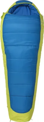 Produktbild von Mountain Warehouse - Spací pytel mumie "Microlite 1400", zimní pravý zip MW2122 (200 cm) (modrá/žlutá)