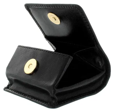 Produktbild von Leder Schachtel Münzbörse 421 Schwarz