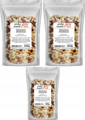 Zdjęcie produktu dla MIESZANKA STUDENCKA 2,5kg Orzechy bakalie naturalna przekąska Kol-Pol