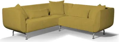 Produktbild von Dekoria Bezug für Strömstad 3+2-Sitzer Sofa, senffarbe, Bezug für Stromstad 3+2-sitzer