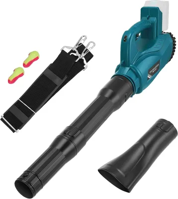 Image de Souffleur de feuilles et aspirateur de feuilles électriques, compatible avec batterie 18 V, 6 vitesses