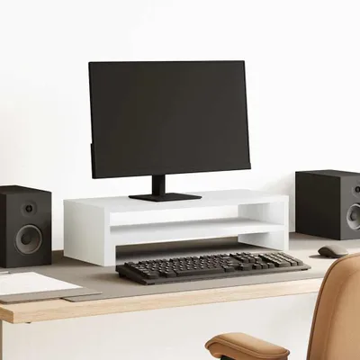 Imagen del producto de Soporte de monitor de madera, 54 x 22 x 15 cm, para oficina