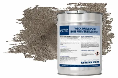 Image de Wixx Huile pour Bois Universelle UV+ - Gris - 1L