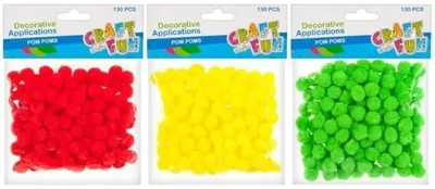 Obrázok produktu pre Dekoračný pomponový mix – Craft with Fun