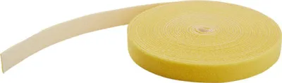 Produktbild von StarTech.com 15,2 m Klettbandrolle - Wiederverwendbare Zuschneidbare Klettkabelbinder - Industrielle Klettverschluss Rolle / Klettband Rolle - Klettbänder für Kabelmanagement - Gelb, Kabelbinder mit Klettverschluss, Nylon, Gelb, -10 - 80 °C, 15200 mm, 19 mm
