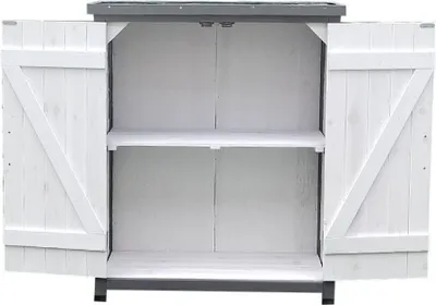 Immagine prodotto di Capanno da giardino Armadio per attrezzi Casetta per attrezzi Bianco Armadio da giardino Armadio contenitore