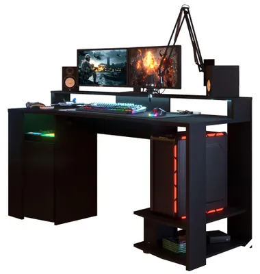 Produktbild von Gaming Schreibtisch Parisot Gaming 1-tlg. Holznachbildung Schwarz