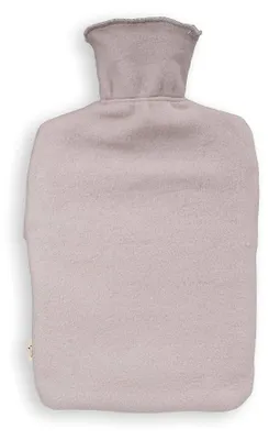 Produktbild von GRÜNSPECHT Naturkautschuk-Wärmflasche mit grauem Bio-Bezug aus 100 % Baumwolle, GOTS, groß, Bettflasche für Erwachsene