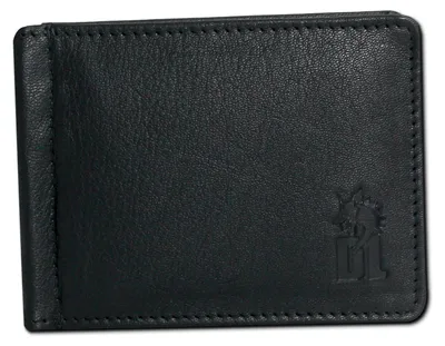 Produktbild von DrachenLeder Herren Portemonnaie, , Brieftasche schwarz Echtleder D2OPT121S