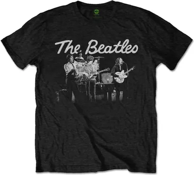 Produktbild von The Beatles - "1968 Live Photo" T-Shirt für Herren/Damen Uni RO2372 (L) (Schwarz)