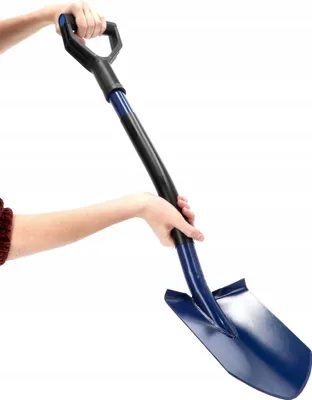 Produktbild von KADAX Spaten "Viuz", Gärtnerspaten aus Metall mit Stiel aus Holz, Blau, 86 cm