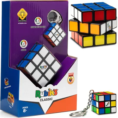 Zdjęcie produktu dla Oryginalna kostka Rubika Rubik's Classic (kostka + brelok)