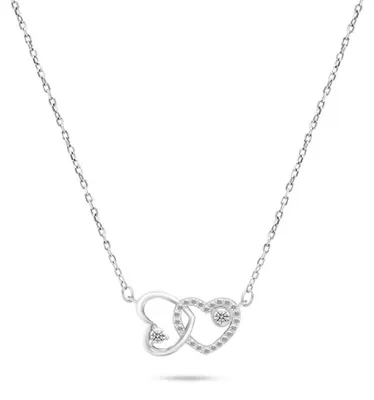 Produktbild von Charming silver necklace Hearts NCL51W