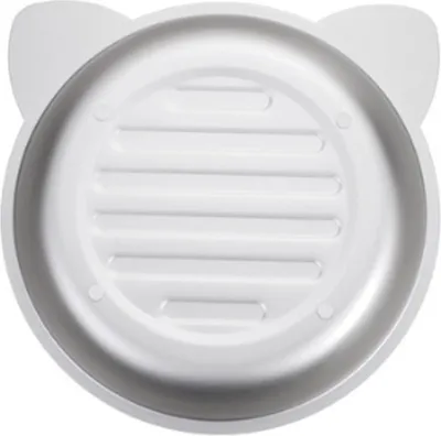 Produktbild von Alu Katzenbett, rund mit Katzenohren, kühlend & komfortabel – physikalische Kühlung für heiße Tage, klein 38×38×7,5 cm, ideal für Zuhause