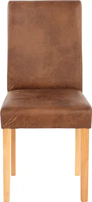 Produktbild von 4er-Set Esszimmerstuhl Stuhl Küchenstuhl Littau  Textil, WildKunstleder, helle Beine