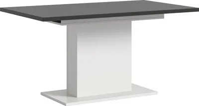 Produktbild von Kulissen-Esstisch >Motion< ausziehbar 190cm, Grau / Weiß - 150/190x76x90cm (BxHxT)