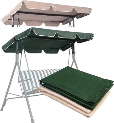 Produktbild von Famanu Schaukelsitz Ersatzdach - Wasserfest, Beige (191 x 132 cm)