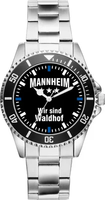 Produktbild von KIESENBERG Herrenuhr Armbanduhr Mannheim Geschenk Fan Artikel Zubehör Fanartikel Analog Quartz Uhr 2558