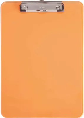Produktbild von MAUL Klemmbrett MAULneon A4 Hochformat PS-Kunststoff transparent orange