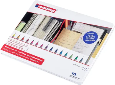 Produktbild von Fineliner edding 55 finepen 0,3mm sortiert Packung mit 10 Stück