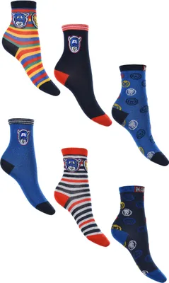 Produktbild von Avengers Kinder Jungen Socken 6 Paar Strümpfe Paket Set   , Größe:31/34