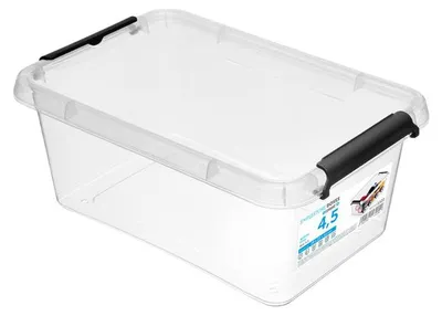 Immagine prodotto di Contenitore di plastica con coperchio trasparente 4,5 L SimpleStore