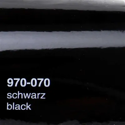 Produktbild von (25€/m²) Oracal 970RA Autofolie 070 Schwarz Glanz Folie 152 cm Breite Laufmeterware gegossene Auto Folie selbstklebend