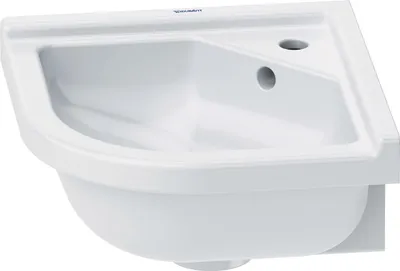 Immagine prodotto di Duravit lave-mains d'angle Starck 3 44cm, avec trop-plein, 1 trou pour robinet, 0752440000, 0752440000