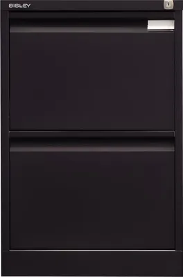 Produktbild von Hängeregistraturschrank, einbahnig, 2 Hängeregistraturen, schwarz