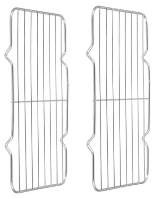 Rechteckiger Grillrost 2er-Set 26x15,5 cm Edelstahl