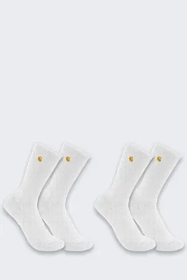 Zdjęcie produktu dla Skarpety Carhartt Midweight Crew 2 Pack White
