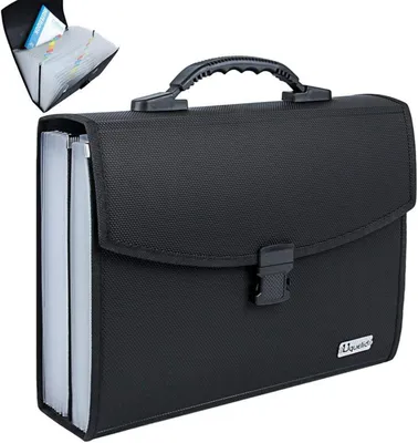 Produktbild von Datei Organizer A4 mit 26 Taschen Fächermappe und Tragegriff