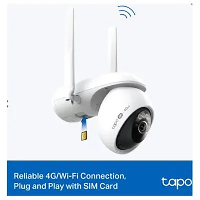 Imagen del producto de Kit TP-LINK Tapo C665G: cámara IP exterior de 8MP, panel solar, Wi-Fi y LTE, con certificación IP65