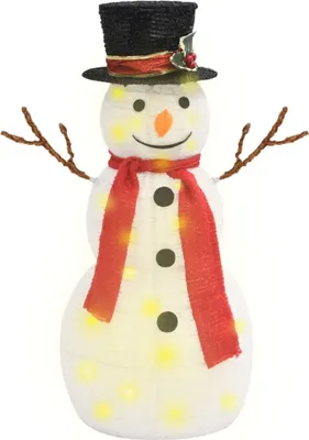 Immagine prodotto di vidaXL LED pupazzo di neve Natale figura in tessuto 60 cm