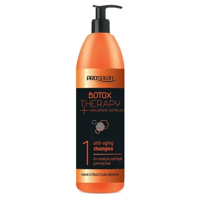 A bottle of shampoo with a pump dispenser.