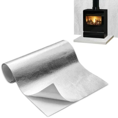 Obrázek produktu pro Tepelná izolační fólie 60 x 250 cm - samolepicí - tepelná ochrana - skleněná vlákna - voděodolná/ochranná