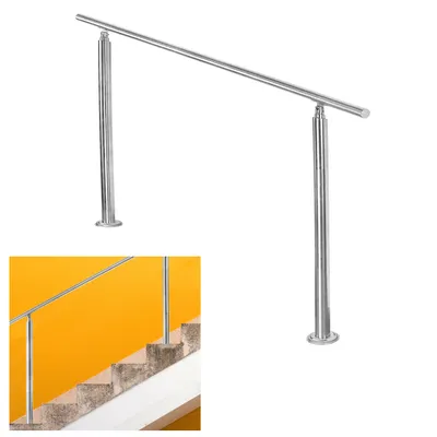 Produktbild von Geländer Treppengeländer Ø 42mm Edelstahl Handlauf für Innen und Außen geeignet 120cm mit 0 Querstreben