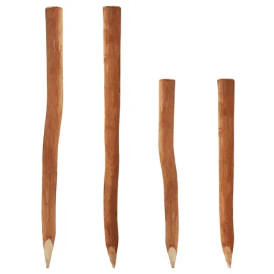 Produktbild von 95 dřevěné sloupky pro plot 1,5 m I průměr 6-9 cm I plotový sloupek z lískového ořechu I plotový sloupek