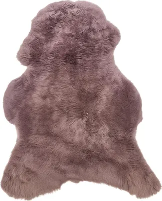 Produktbild von Natur Schaffell – Mauve Grau Lila, weich & dicht, 120-140 cm