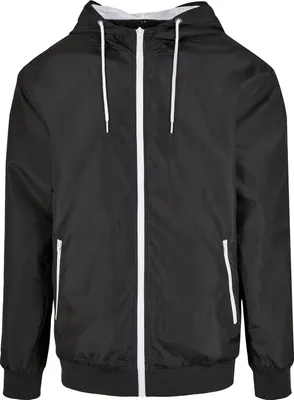 Produktbild von Build Your Brand - "Windrunner" Jacke für Herren RW8039 (L) (Schwarz/Weiß)